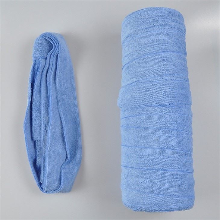 3 Cm 4.5 Cm Cloth Cleaning Fabric Supplies Microfiber Stripes Roll For Mops